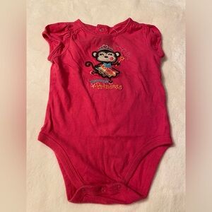 Jumping Beans girl onesie in pink color size 6m